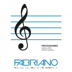 FABRIANO CF10 QUADERNO MUSICA FABRIANO A4