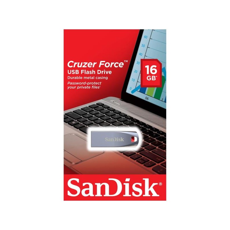 SANDISK CHIAVETTA USB CRUZER FORCE 16GB