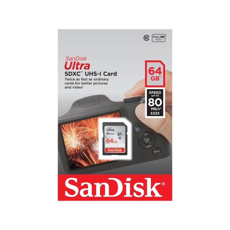 SANDISK SECURE DIGITAL ULTRA SDHC 64GB