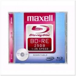 MAXELL BLU RAY REWRITABLE - 25GB - 2X CF.1