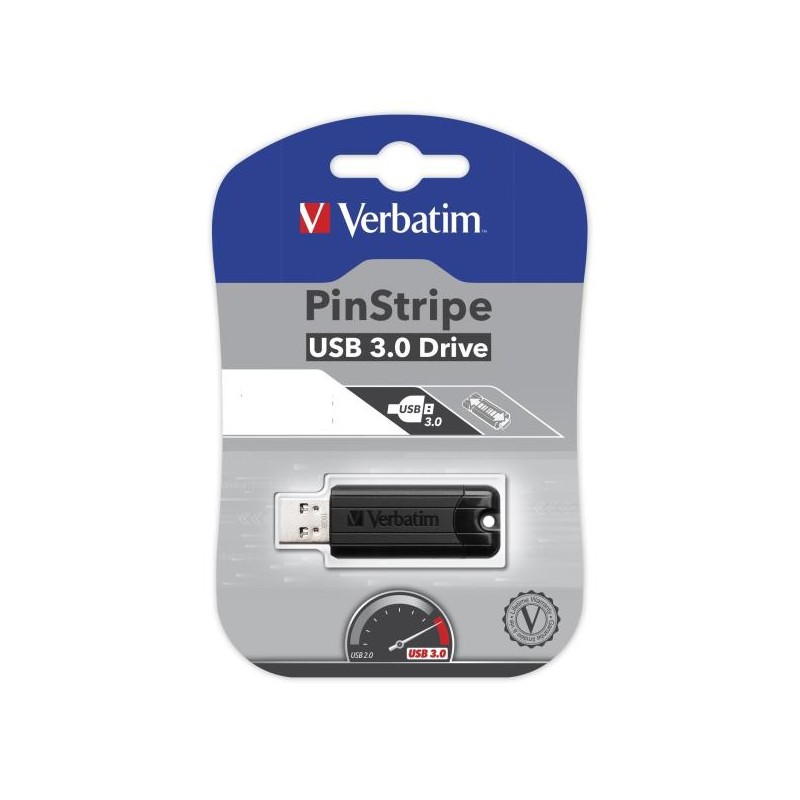 VERBATIM MEMORY USB -16GB- PIN STRIPE 3.0