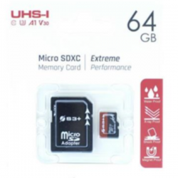 S3PLUS 64GB S3+ MICROSDHC UHS-I U3