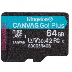 KINGSTON TECHNOLOGY 64GB MICROSDXC CANVAS GO PLUS