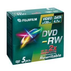 FUJIFILM CONSUMABILI DVD-RW 4 7GB 2X JEWEL CASE CONF 5PZ
