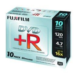 FUJIFILM CONSUMABILI DVD+R 16X 4 7GB 16X SLIM CONF 10PZ