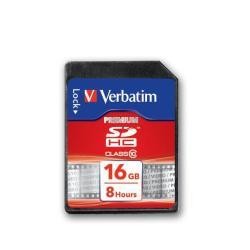 VERBATIM SECURE DIGITAL 16GB  - CLASS 10 -