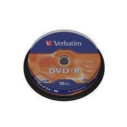 VERBATIM SPINDLE 10 DVD-R 4 7GB 16X  C.10  S