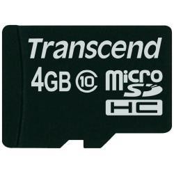 TRANSCEND 4GB MICRO SDHC10(NO ADATTATORE)