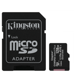 KINGSTON TECHNOLOGY 128GB MICSD CANVASELECTPLUS+ADP