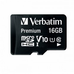 VERBATIM MICRO SDHC -16GB- CLASS 10+ ADATTAT