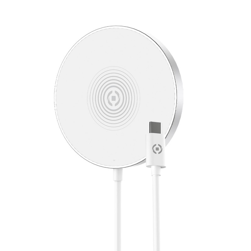 CELLY MAGSAFE WIRELESS CHARGER WHITE