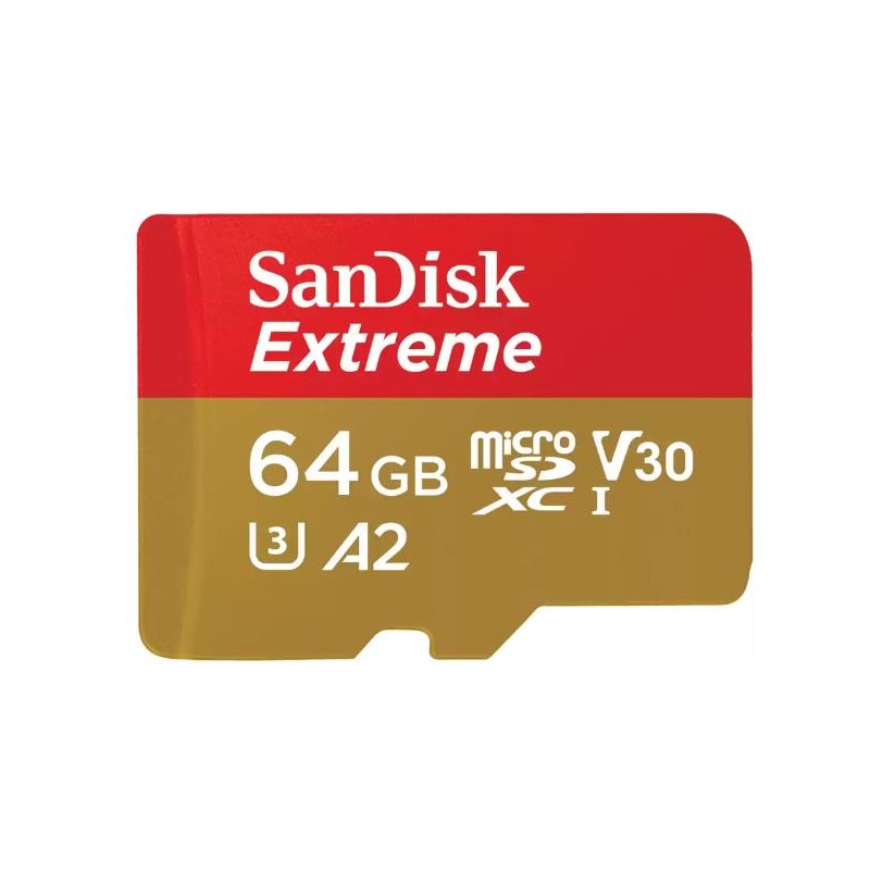 SANDISK SDXC EXTREME 64GB ACTION