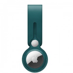 APPLE AIRTAG LEATHER LOOP - FOREST GREEN
