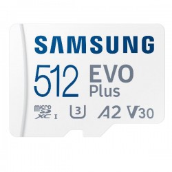 SAMSUNG MEMORIE MICRO SD 512GB XC  CLASSE U3 A2