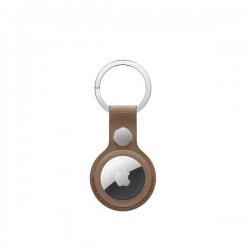 APPLE AIRTAG FINEWOVEN KEY RING TAUPE