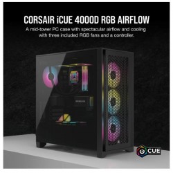 CORSAIR CORSAIR ICUE 4000D RGB AIRFLOW BLK