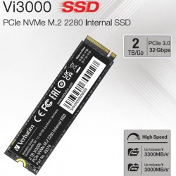 VERBATIM VI3000 PCIE NVME M.2 SSD 2TB
