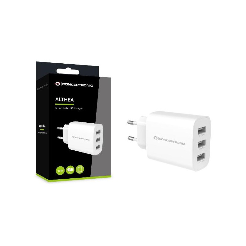 CONCEPTRONIC 3-PORT 30W USB CHARGER  USB-A X 3