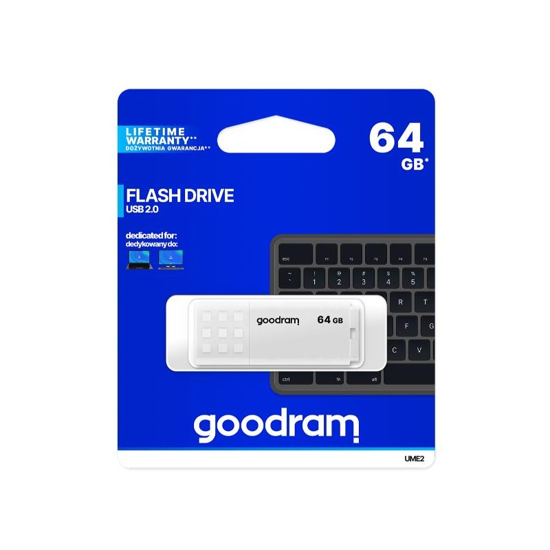 GOODRAM 64GB UME2 WHITE USB 2.0