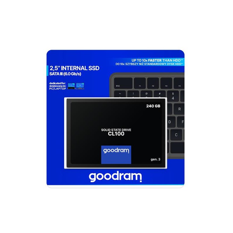 GOODRAM SSD CL100 GEN. 3 240GB SIII 2 5