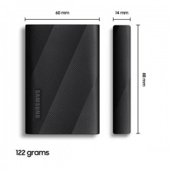 SAMSUNG MEMORIE SSD PORTATILE T9 DA 1TB NERO USB3.2