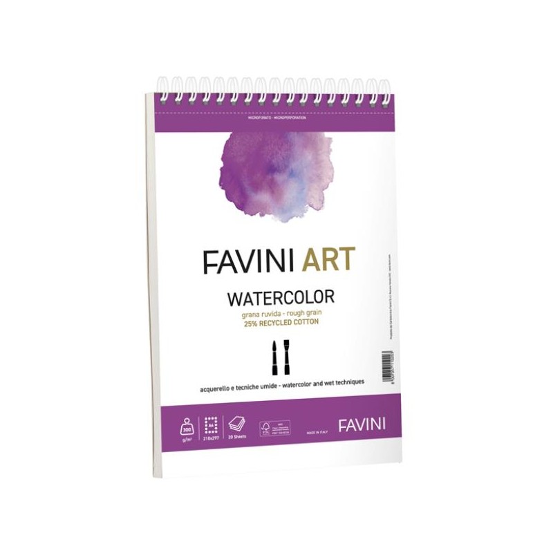 CARTOTECNICA FAVINI CF5 FAVINI ART WATERCOLOUR SPIR A4