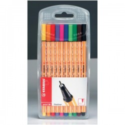 STABILO AST10  FINELINER POINT 88  COL ASS
