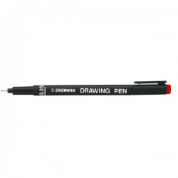 SNOWMAN CF12DRAWING PEN 005 ROSSO