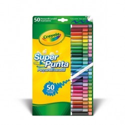 Crayola CF50 PENNARELLI SUPERPUNTA LAVABILI