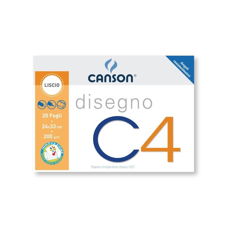 CANSON ALBUM C4 4ANG LISCIO 24X33CM 200G