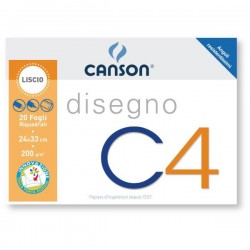 CANSON ALBUM C4 4ANG RIQUADRATO 24X33 200G