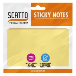 Scatto STICKY NOTES 12.5X7.5CM GIALLO PAST