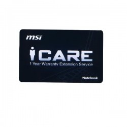 MSI 1 YEAR WARRANTY EXTENDED CARD