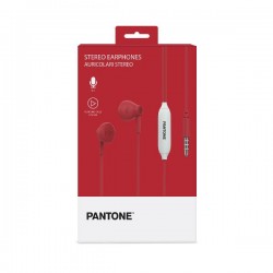 PANTONE PANTONE WIRED EARPHONE 3.5MM RED1