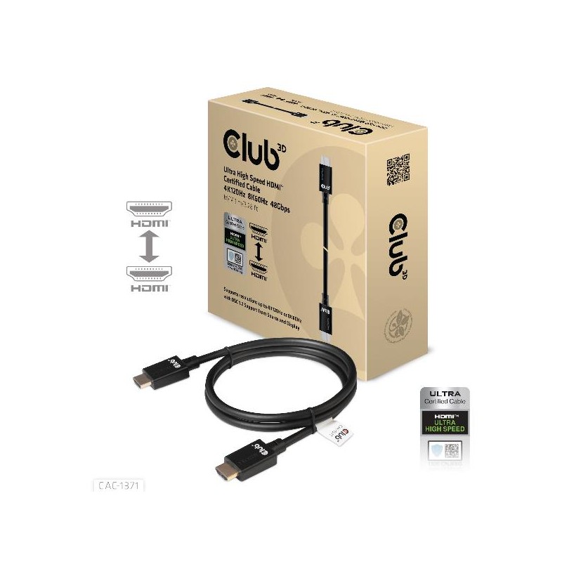 CLUB3D HDMI 2.1 M TO HDMI 2.1 M ULTRA 1M