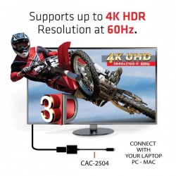 CLUB3D USB-C 3.1 TO HDMI 2.0 HDR