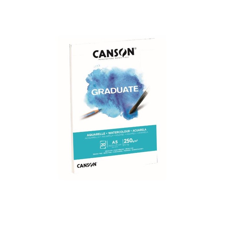 CANSON BLOCCO  WATERCOLOUR A5 20FG. 250 G
