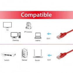 CONCEPTRONIC U/UTP C6 PATCH CABLE  1,0M RED