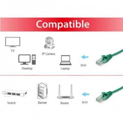 CONCEPTRONIC U/UTP C6 PATCH CABLE 1,0M GREEN