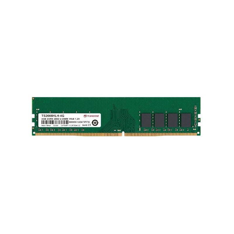 TRANSCEND 4GB DDR4 2666 U-DIMM 1RX8 1.2V