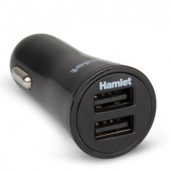 HAMLET ADATTATORE AUTO DUAL USB 17W 3.4A