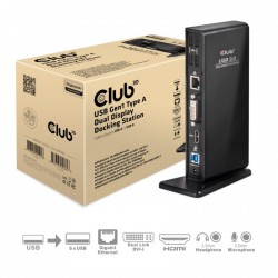 CLUB3D USB-A 3.1 DUALDISPLAY 1200P DOCKING