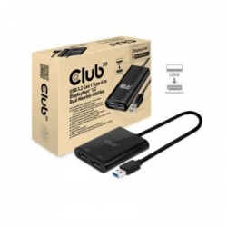 CLUB3D USB-A 3.1 TO DP 1.2 DUAL MONITOR